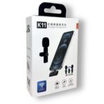 K11 2-in-1 Collar Wireless Microphone iPhone/Android & Type C Supported